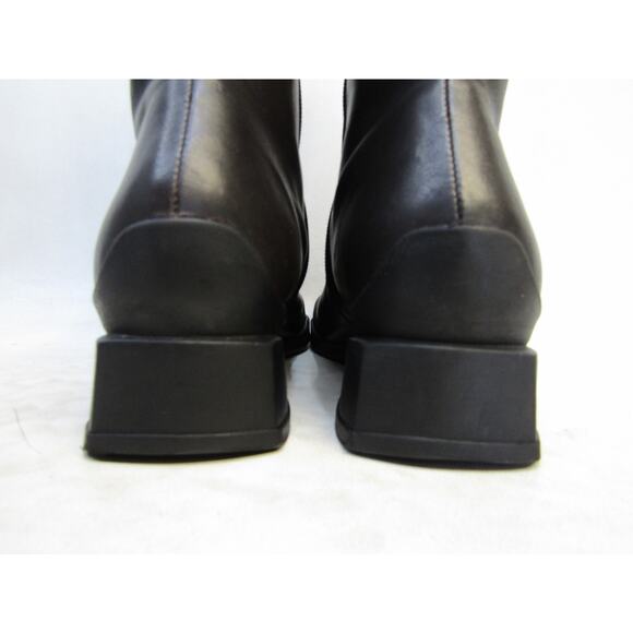 NINE WEST Size 5 M Brown Leather Zip 13" Knee High Fashion Boots - Picture 8 of 11